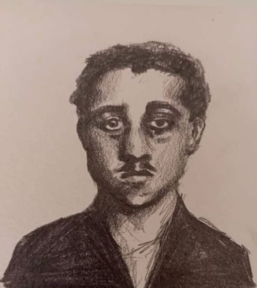 Portret studija, ugalj